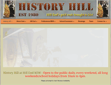 Tablet Screenshot of historyhill.com.au